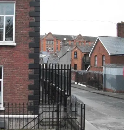 View along Bella Place to the former Rutland Street Primary School