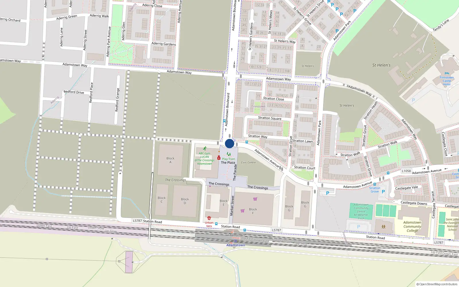 Overhead map showing the location of 208 Adamsstown Avenue, 208 Adamstown Avenue, Adamstown