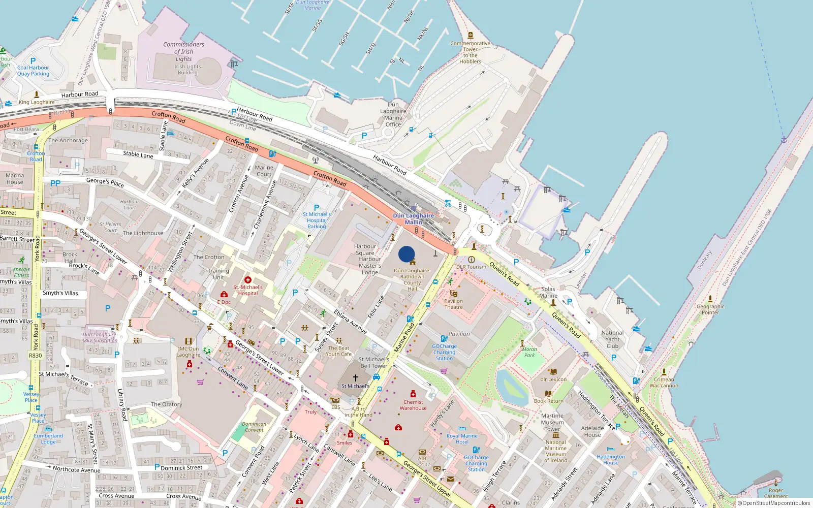 Overhead map showing the location of 23 Mercer Avenue, Mercer Vale, Cherrywood