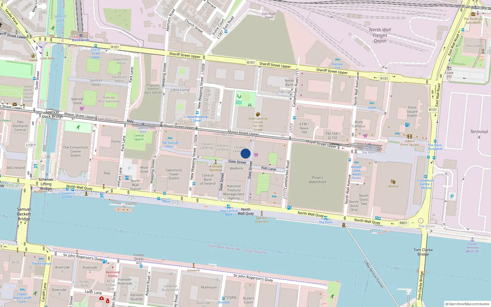 Overhead map showing the location of 23 St Declans Terrace, Marino, Dublin 3