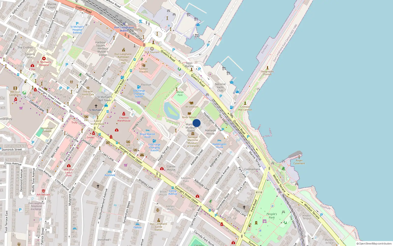 Overhead map showing the location of 3 Mariner Lane, Co Dublin