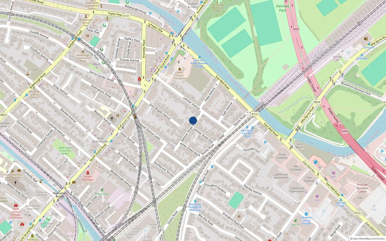 Overhead map showing the location of 3 Spencer Street North, North Strand