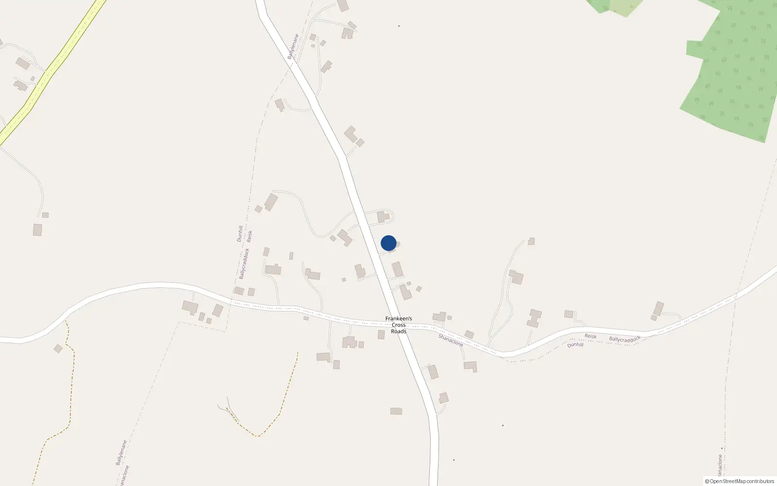 Overhead map showing the location of 319 Custom House Harbour, Ifsc, Dublin 1