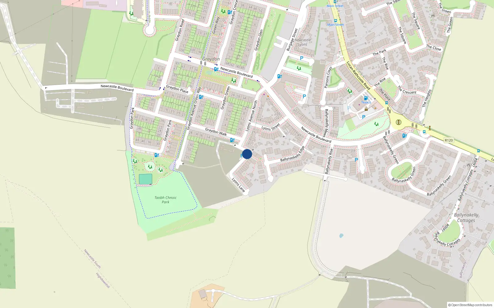 Overhead map showing the location of 4 Lyons Avenue South, Newcastle South