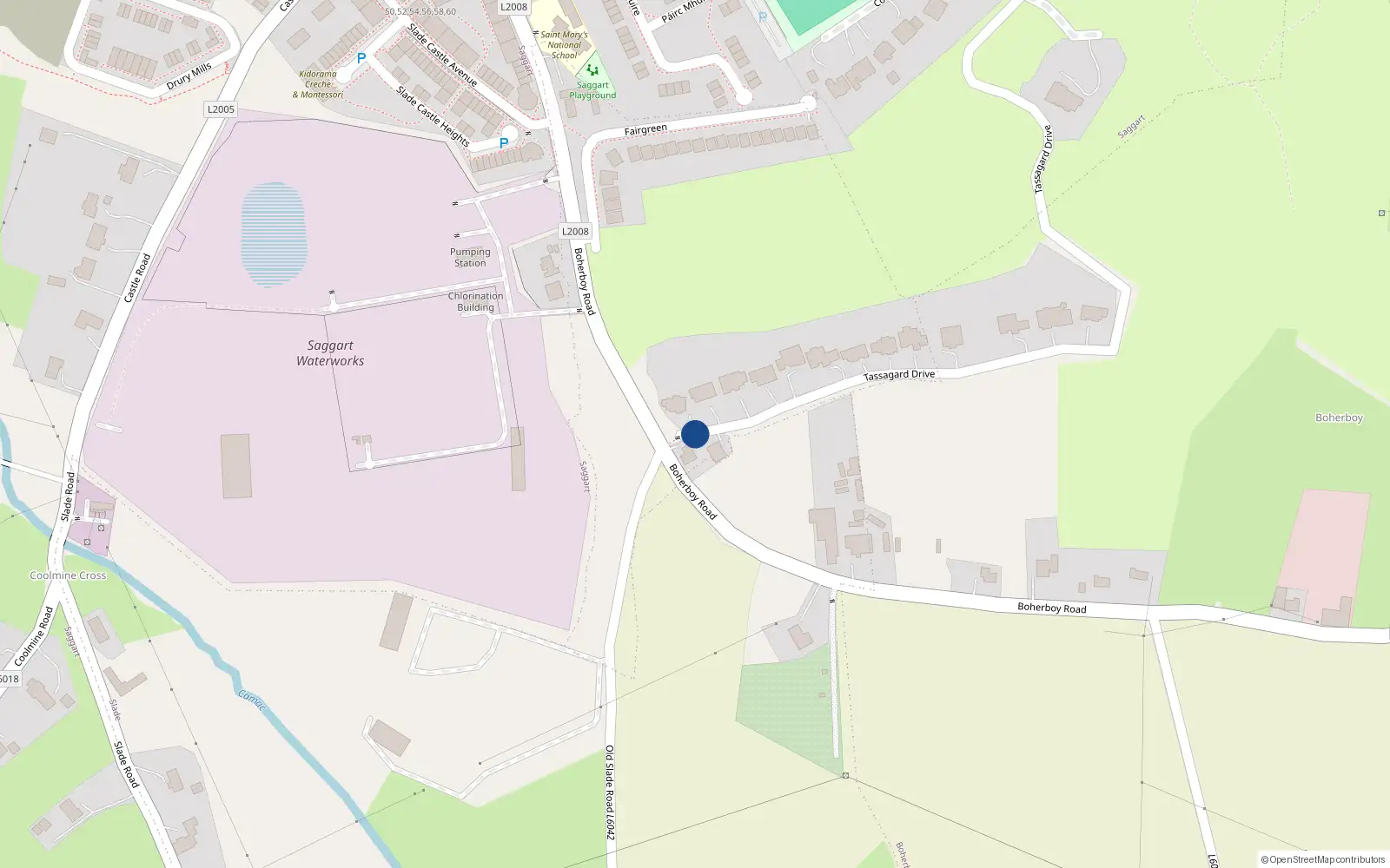 Overhead map showing the location of 40 Coldwater Lakes