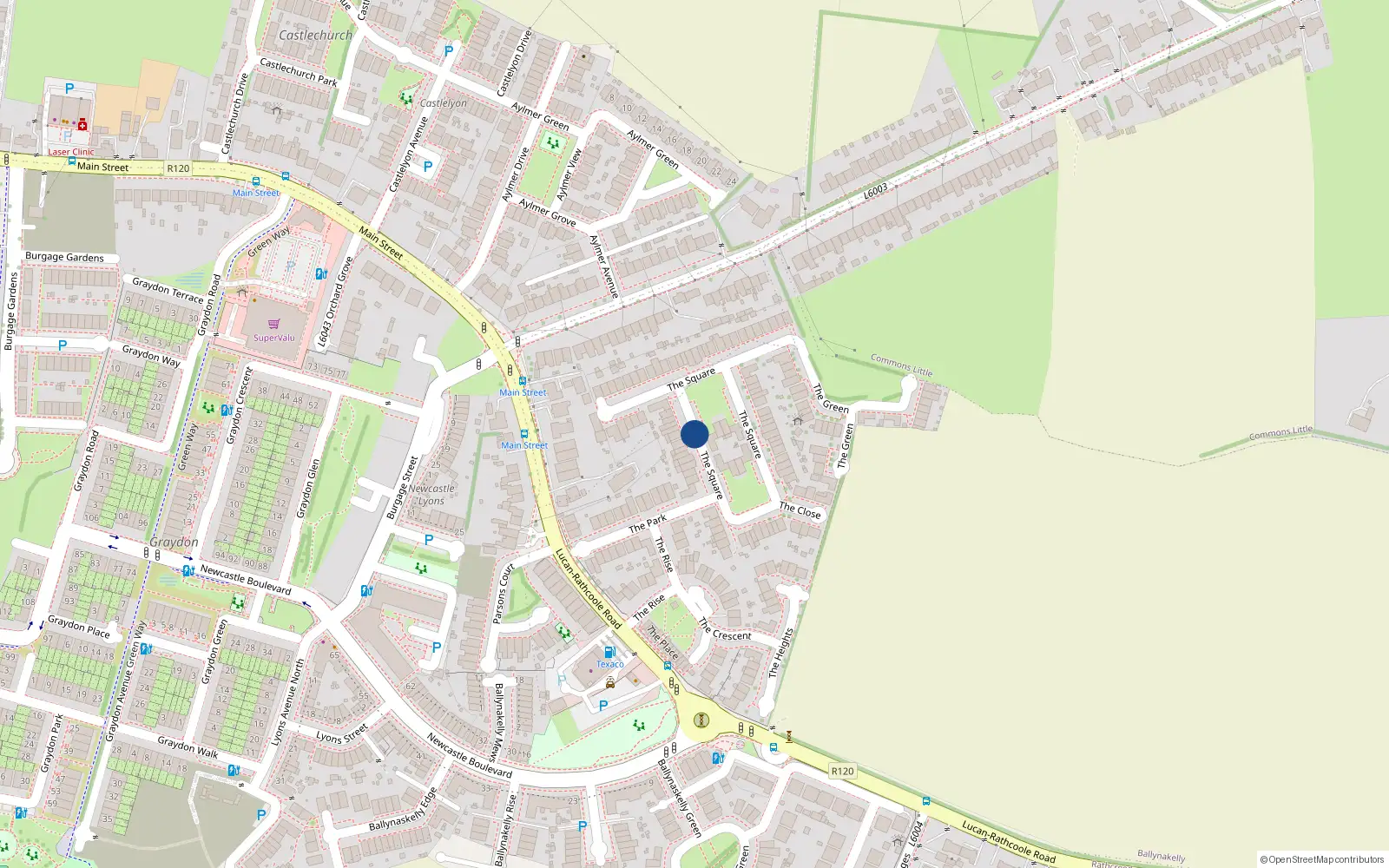 Overhead map showing the location of 7 the Court, Newcastle Manor Square