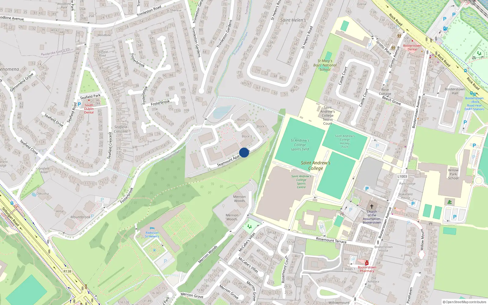Overhead map showing the location of 80 Seamount, Blackrock