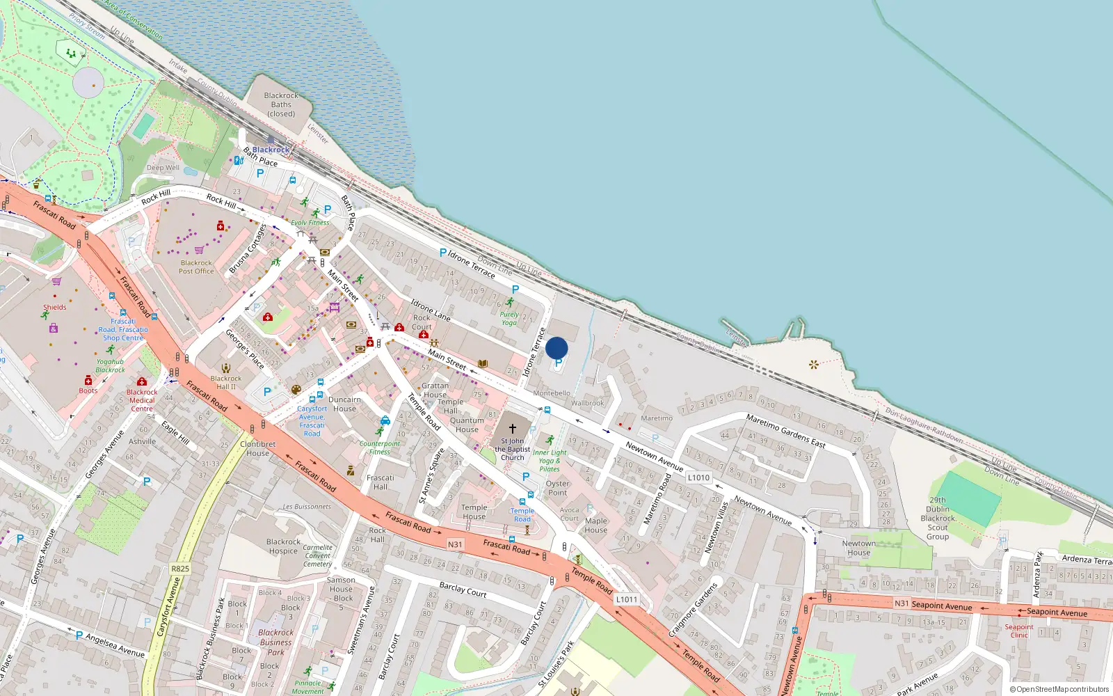 Overhead map showing the location of Apartment 10, Rockwell Cove, Newtown Blackrock