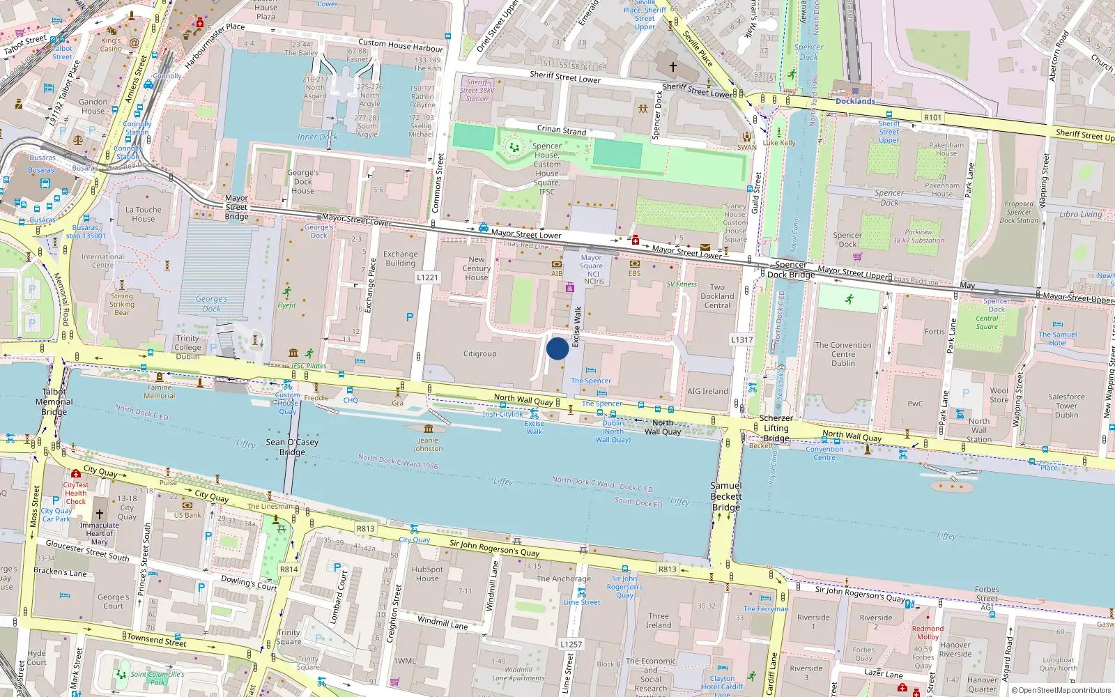 Overhead map showing the location of Apartment 11 Block 3, Clarion Apartments, Clarion Quay
