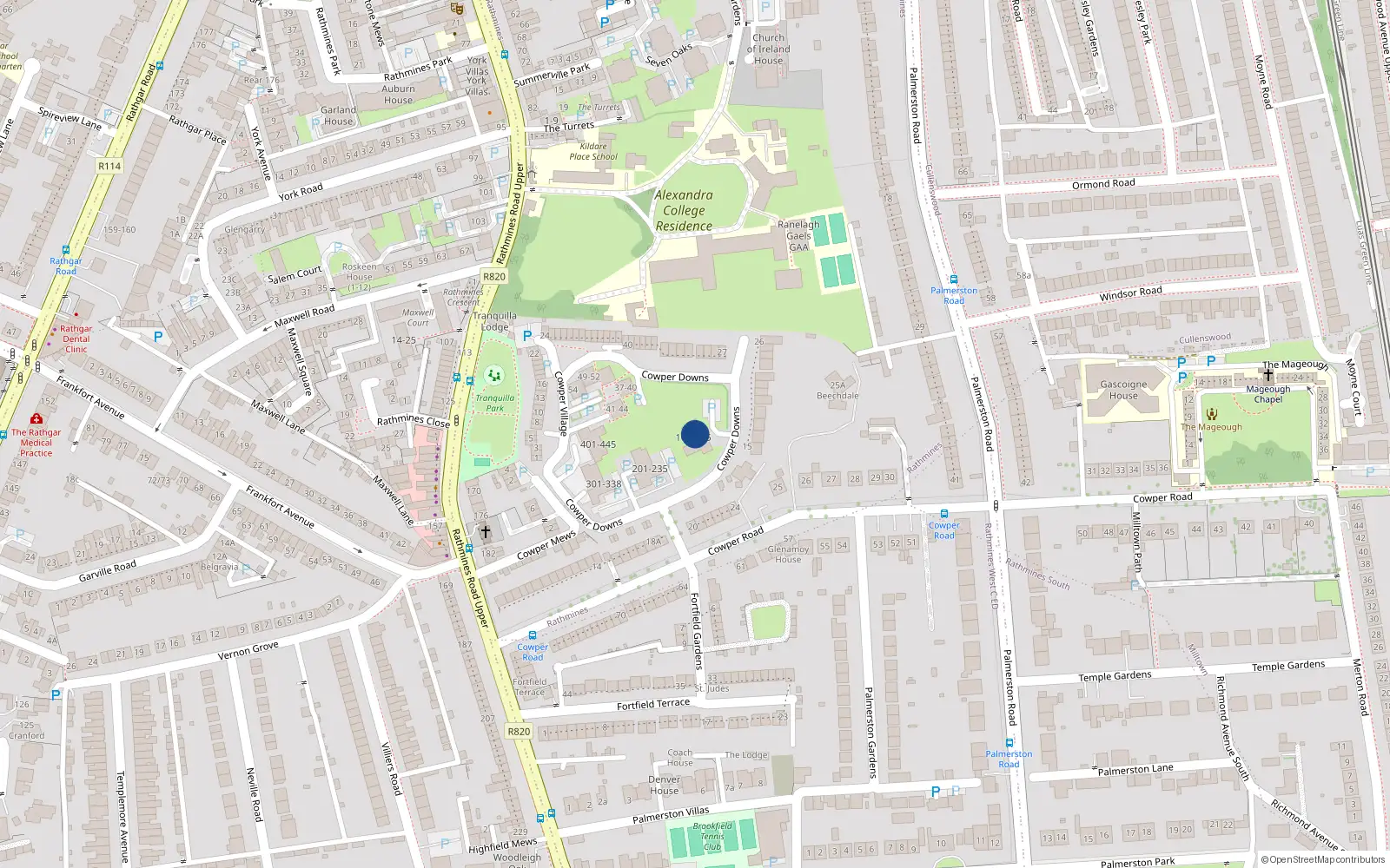 Overhead map showing the location of Apartment 122, The Platform, Lucan