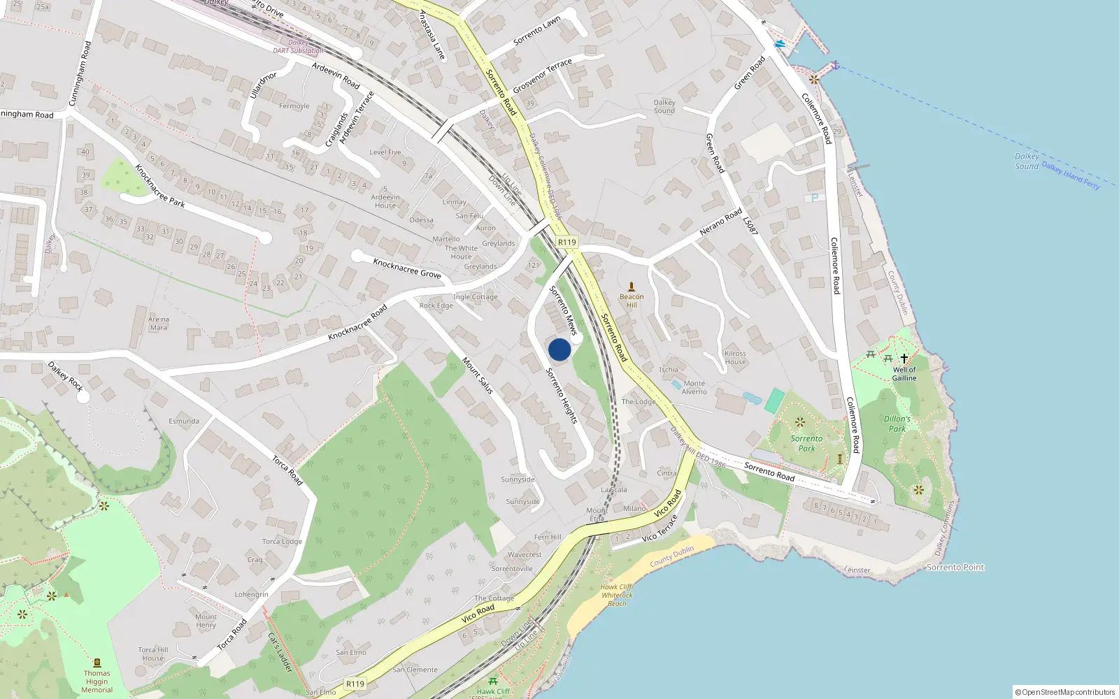 Overhead map showing the location of Apartment 24, Mountainview House, Stepaside