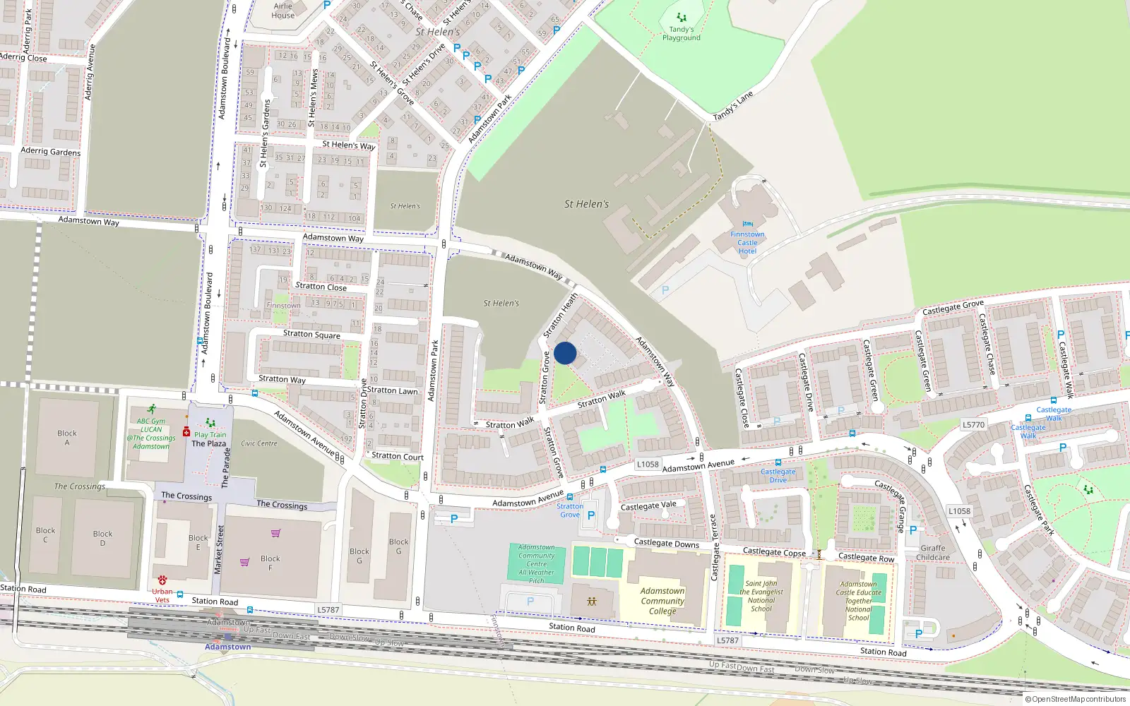 Overhead map showing the location of Apartment 60, The Platform, Lucan