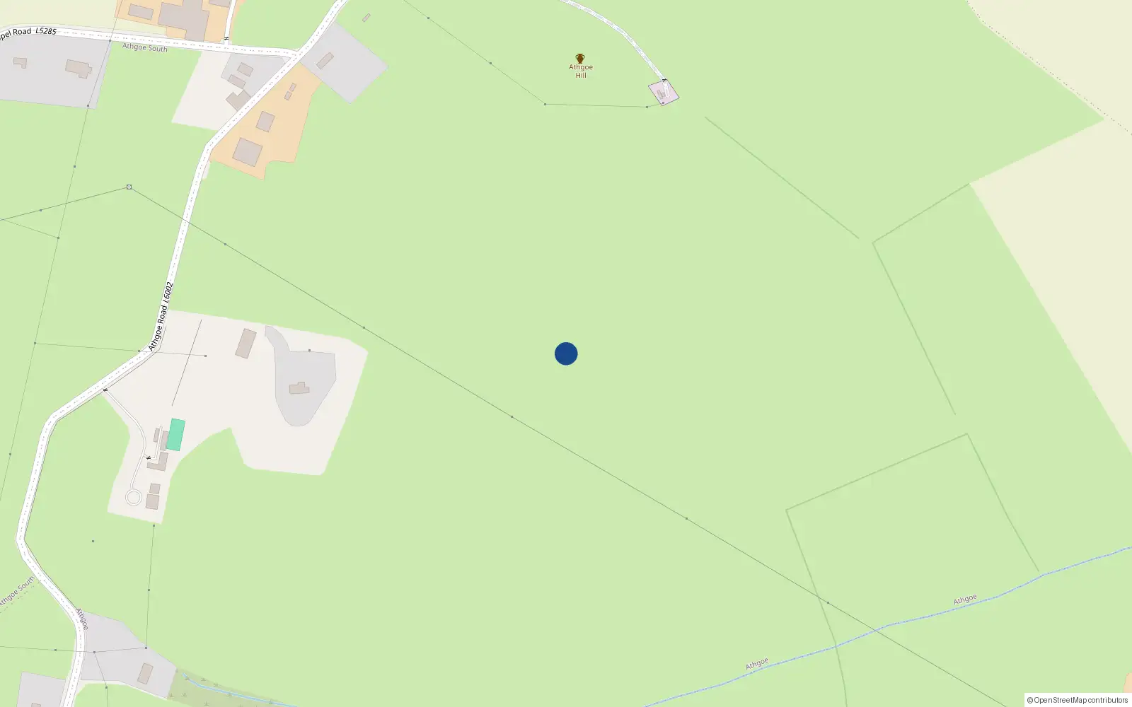 Overhead map showing the location of Athgoe, Oldmill, Co. Dublin