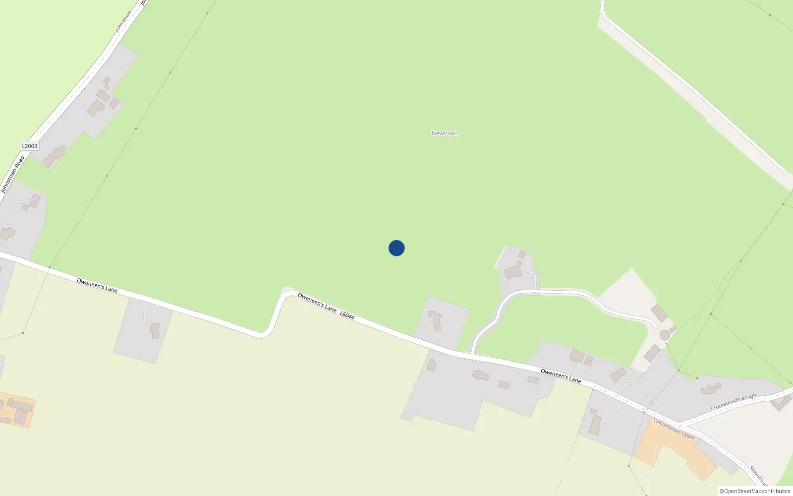 Overhead map showing the location of Newtown Upper, Oldmill, Co. Dublin