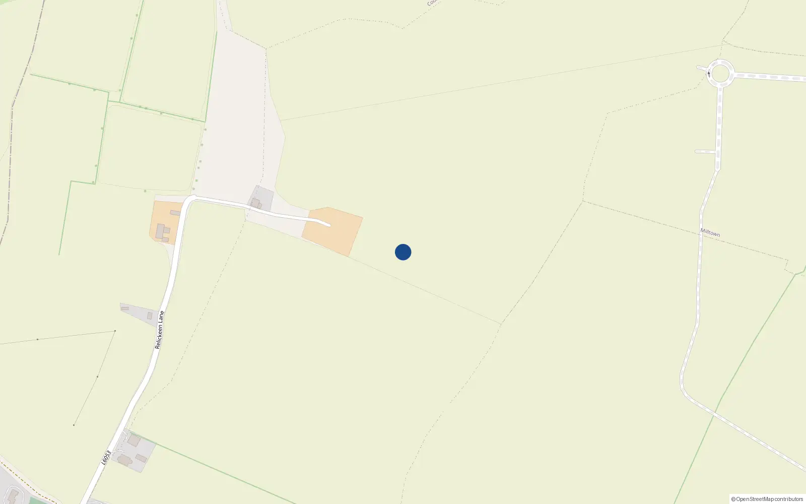 Overhead map showing the location of Brownstown, Co. Dublin