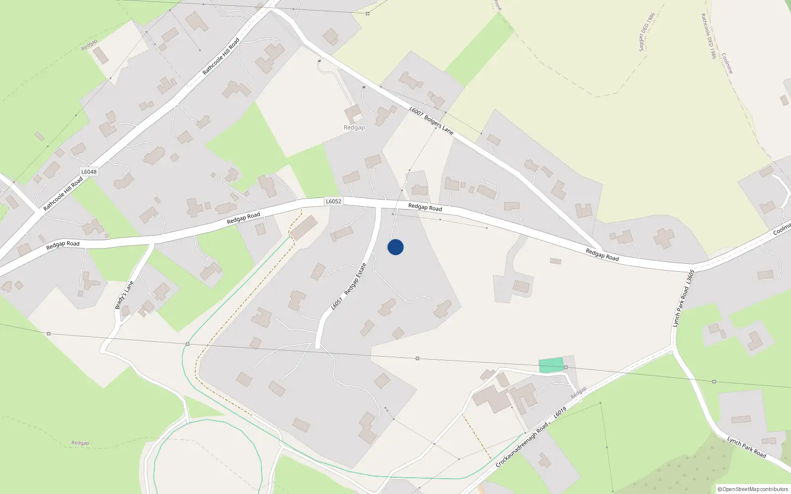 Overhead map showing the location of Top View, Redgap, Co. Dublin