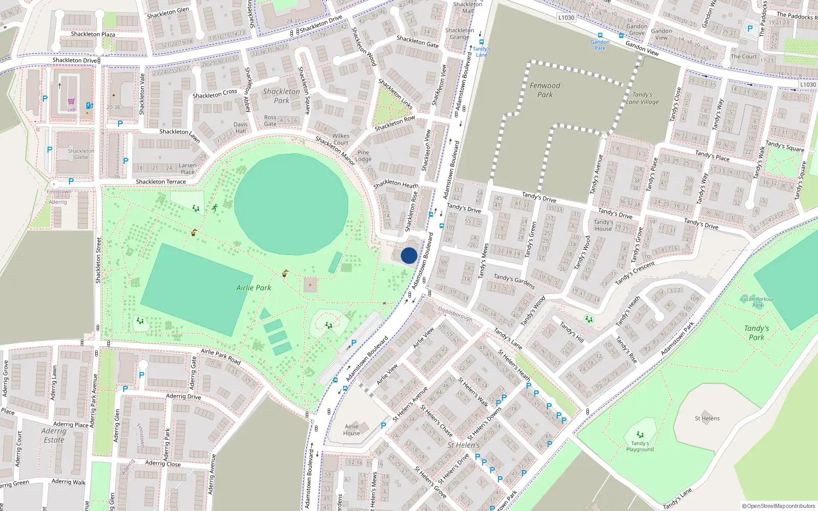 Overhead map showing the location of Unit 1-26 Shackleton Point, Block 6, Shackleton Park
