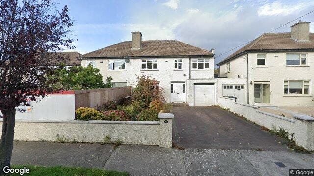 Street view of 30 Cedarmount Road, Mount Merrion, Dublin
