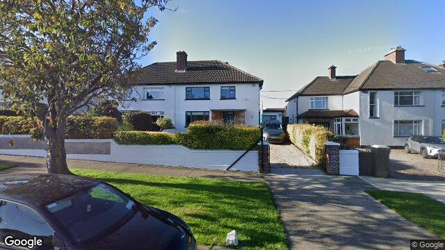 Street view of 29 North Avenue, Mount Merrion, Dublin
