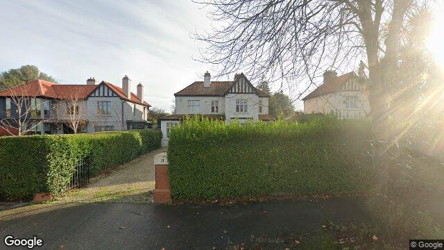Street view of 11 Marlborough Road, Glenageary, Dublin