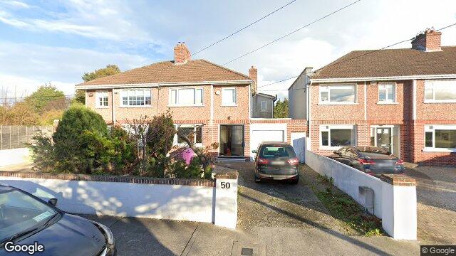 Street view of 50 Clonkeen Road, Blackrock