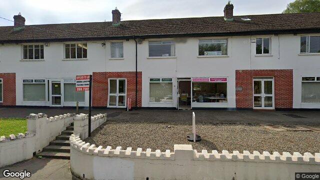 Street view of Saint Brigid's Church Road, Stillorgan
