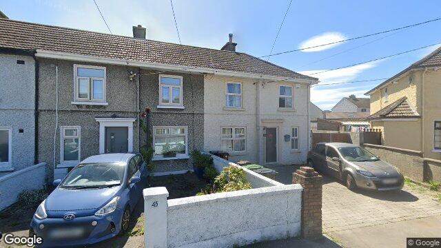 Street view of 46 Oliver Plunkett Avenue, Monkstown Farm, Dunlaoghaire