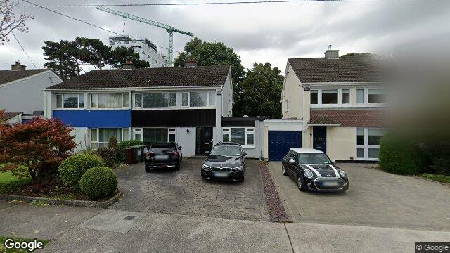 Street view of 122 Lakelands Close, Kilmacud, Stillorgan