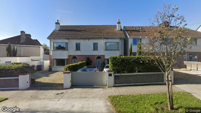 Street view of 2B South Avenue, Mount Merrion, Dublin