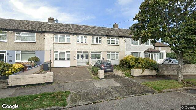 Street view of 37 Moatfield Avenue, St Brendans Est, Coolock Dublin 5