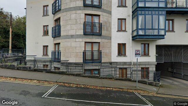 Street view of Apt 3 de Vesci House, Longford Place, Dun Laoghaire