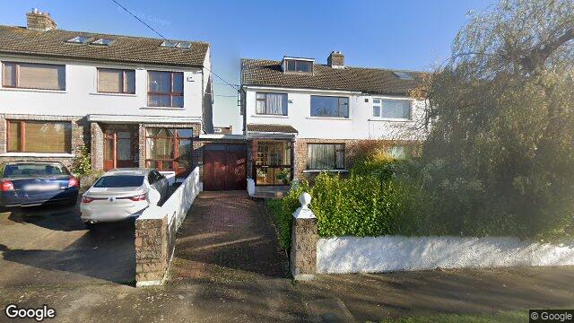 Street view of 25 Woodlands Avenue, Dun Laoghaire, Co Dublin