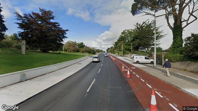Street view of Glenageary Road Upper, Glenageary