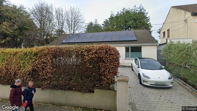 Street view of 1 Woodlawn Park, Dun Laoghaire, Dublin