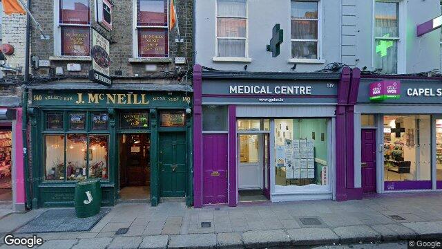 Street view of Apt 3, 139 Capel St, Dublin 1