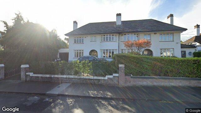 Street view of 8 Greenfield Road, Mount Merrion, Co Dublin