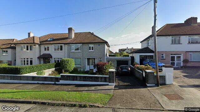 Street view of 14 Cypress Road, Mount Merrion, Co Dublin