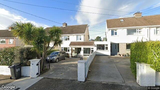Street view of 27 Woodlands Road, Dublin