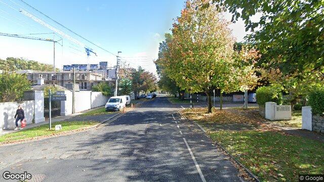 Street view of Cross Avenue, Blackrock