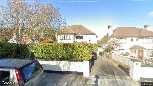 Street view of 19 St Thomas Road, Mount Merrion, Dublin