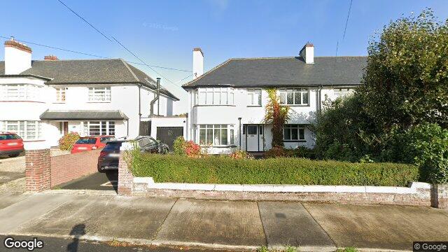 Street view of 29 Greenfield Road, Mount Merrion, Co Dublin