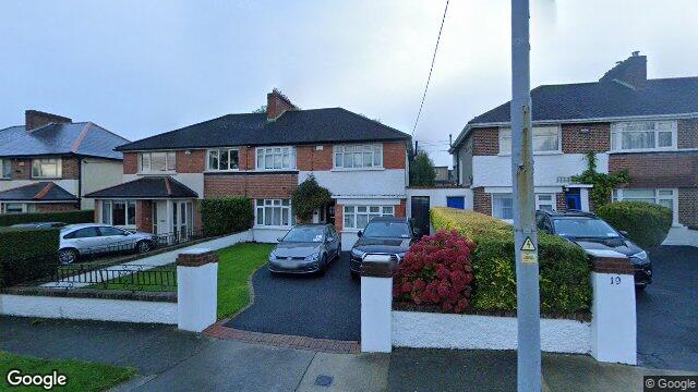 Street view of 17 Hyde Park Avenue, Blackrock, Co Dublin