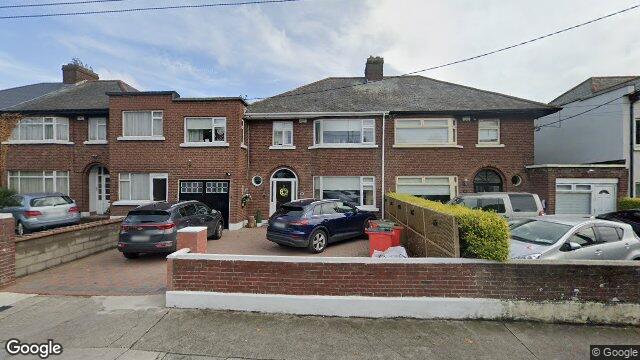 Street view of 24 St Brendans Avenue, Malahide Road, Dublin 5