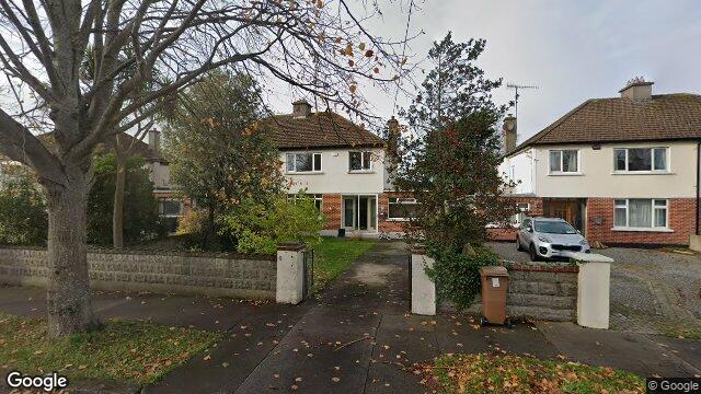 Street view of 22 Bellevue Road, Dublin