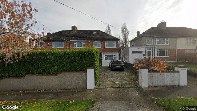 Street view of 11 Bellevue Road, Dublin