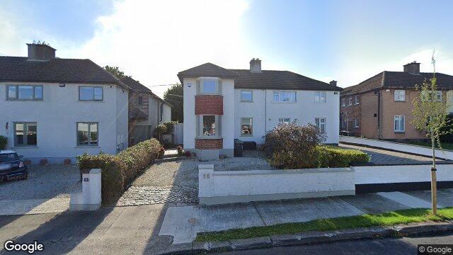 Street view of 16 Woodbine Avenue, Dublin