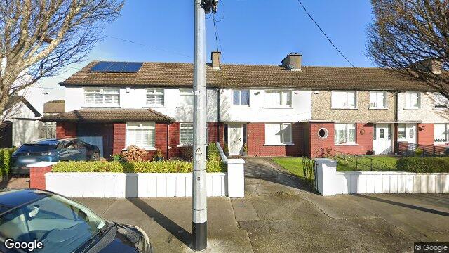 Street view of 63 Maryville Road, St Annes Estate, Raheny