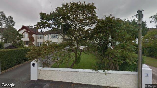 Street view of Rhus Lodge, 17 Stillorgan Park, Blackrock