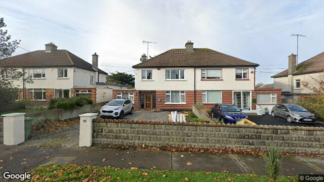 Street view of 20 Bellevue Road, Glenageary, Dublin