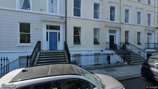 Street view of 18 Longford Terrace, Dublin